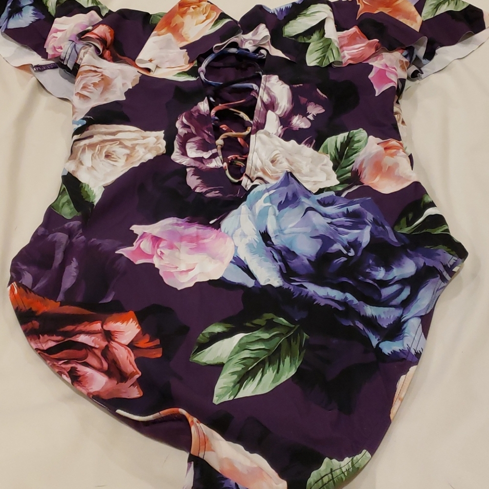 La Blanca One Piece Ruffle Bloom Field Swimsuit